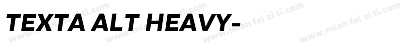TEXTA ALT HEAVY字体转换